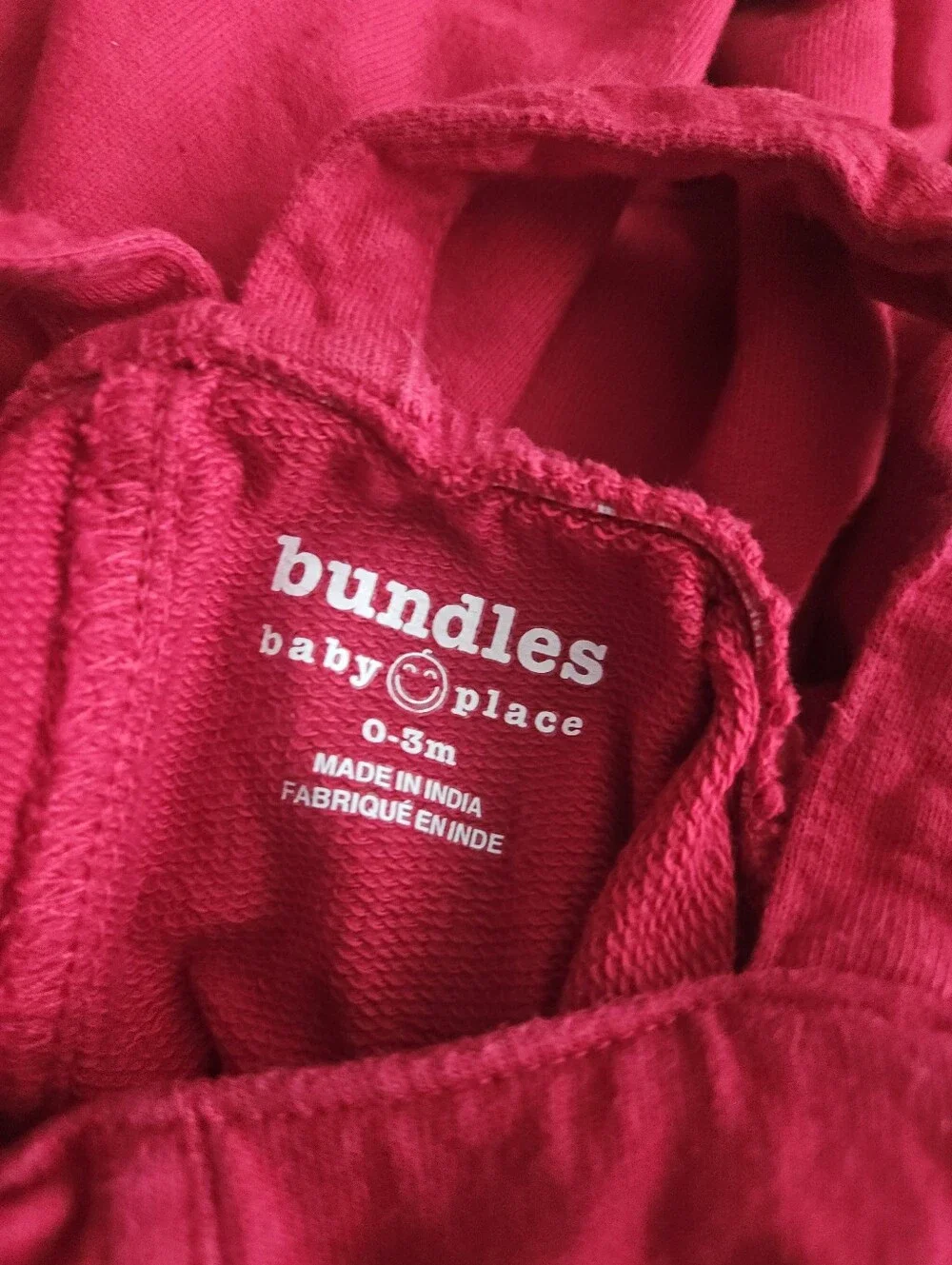 cotton dog embroidered red knit overalls, 3 months